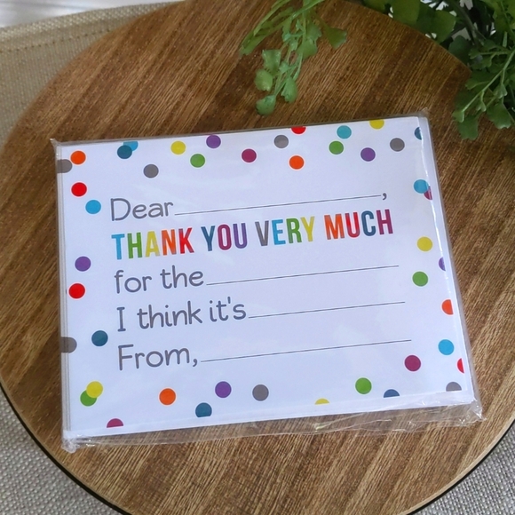 Fill in the Blank Thank You Note Cards - Picture 6 of 7
